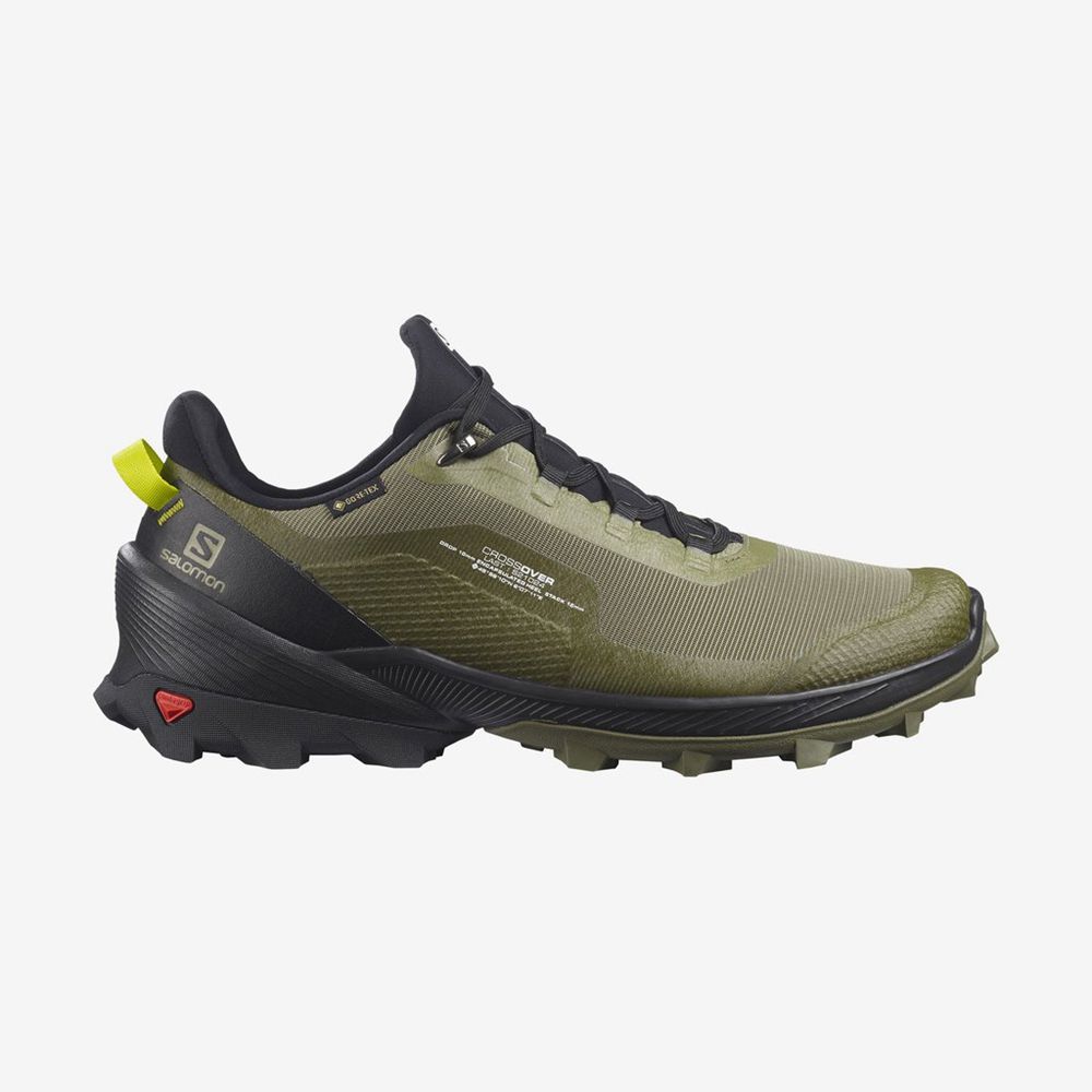 Zapatillas Trekking Salomon Hombre Verde - Salomon Argentina CROSS OVER GTX ,165927-FAO